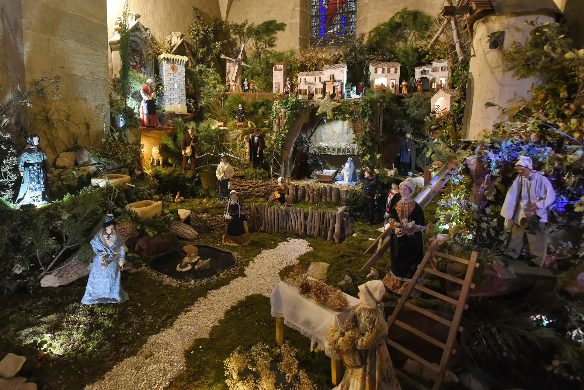 Crèche provençale Châteauneuf du Pape