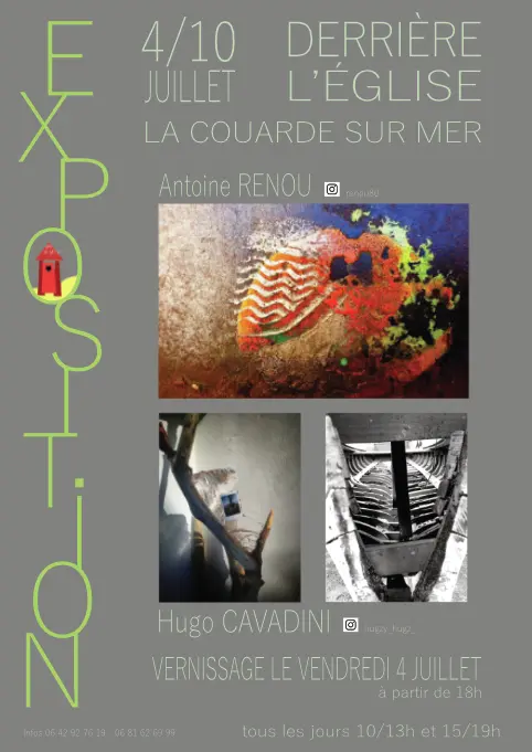 Exposition d'Hugo Cavadini et d'Antoine Renou_La Couarde-sur-Mer