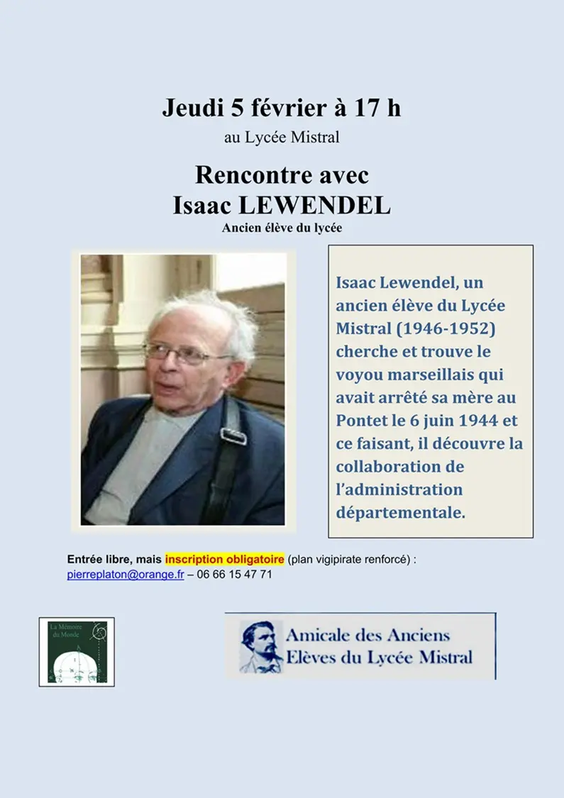 Rencontre avec Isaac Lewendel_Avignon