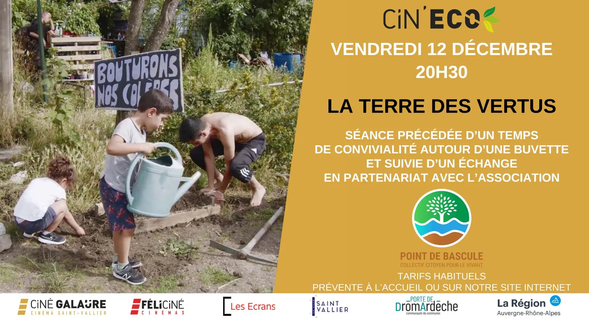 affiche des informations sur la projection vidéo