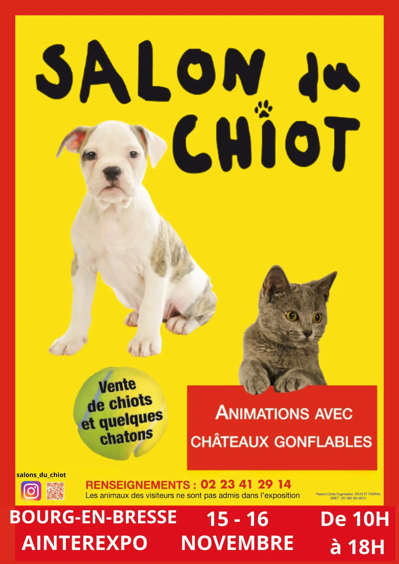 Affiche_Salon du Chiot_Bourg en Bresse