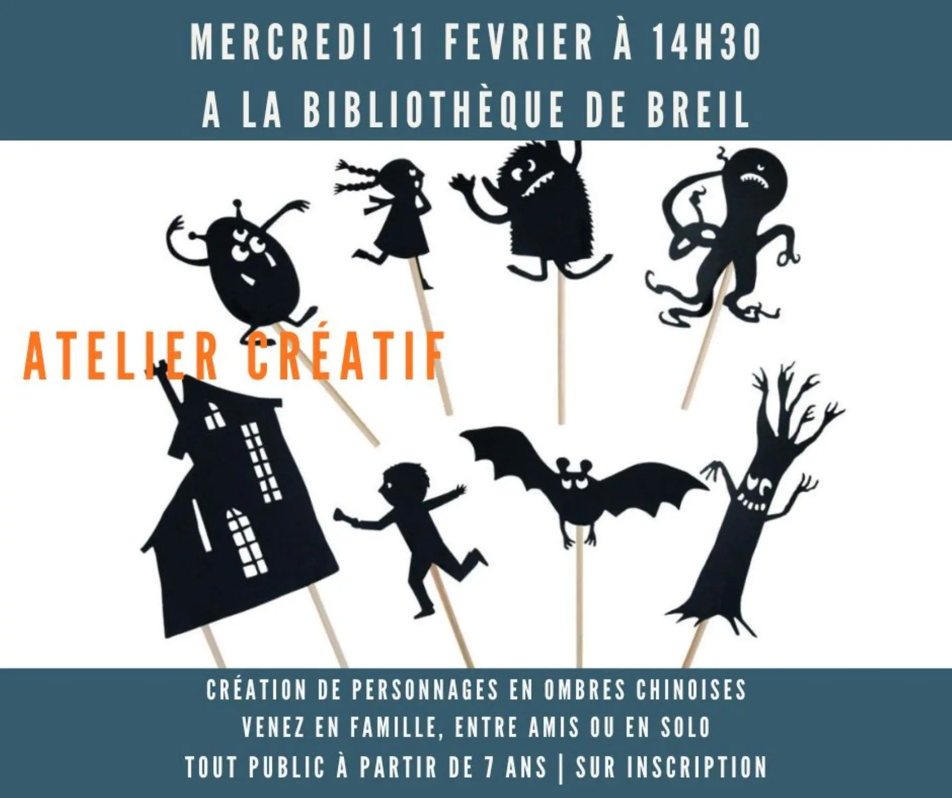 Atelier créatif théâtre d'ombre