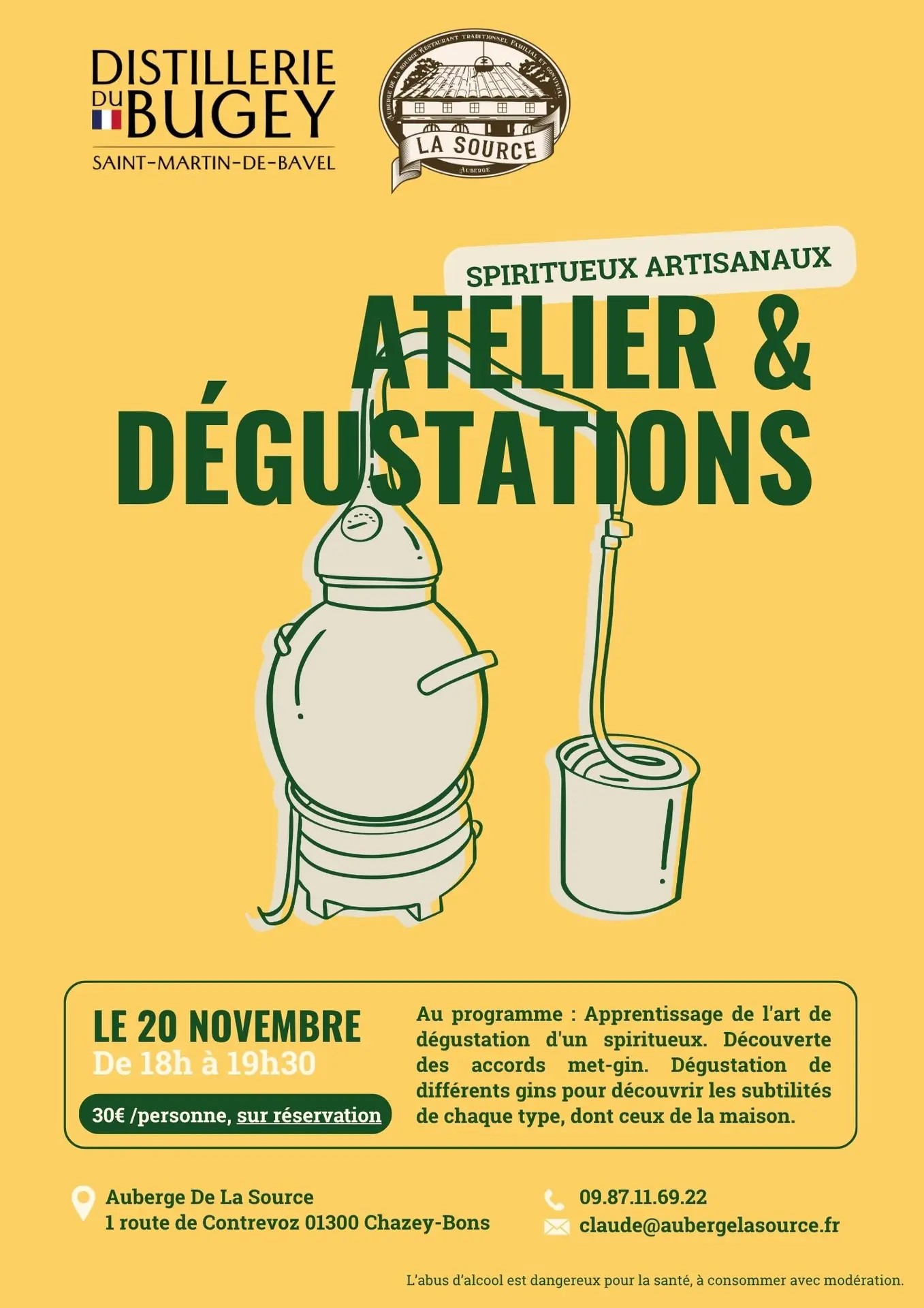 Atelier et dégustations de spiritueux artisanaux