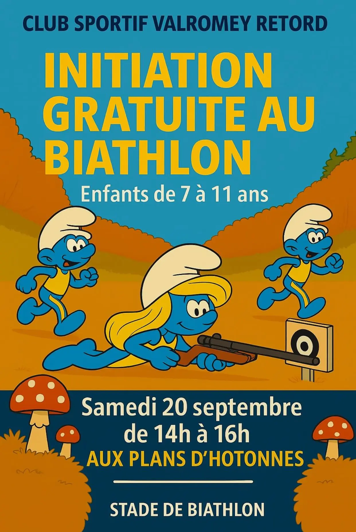 Initiation gratuite au biathlon pour les enfants_Haut Valromey