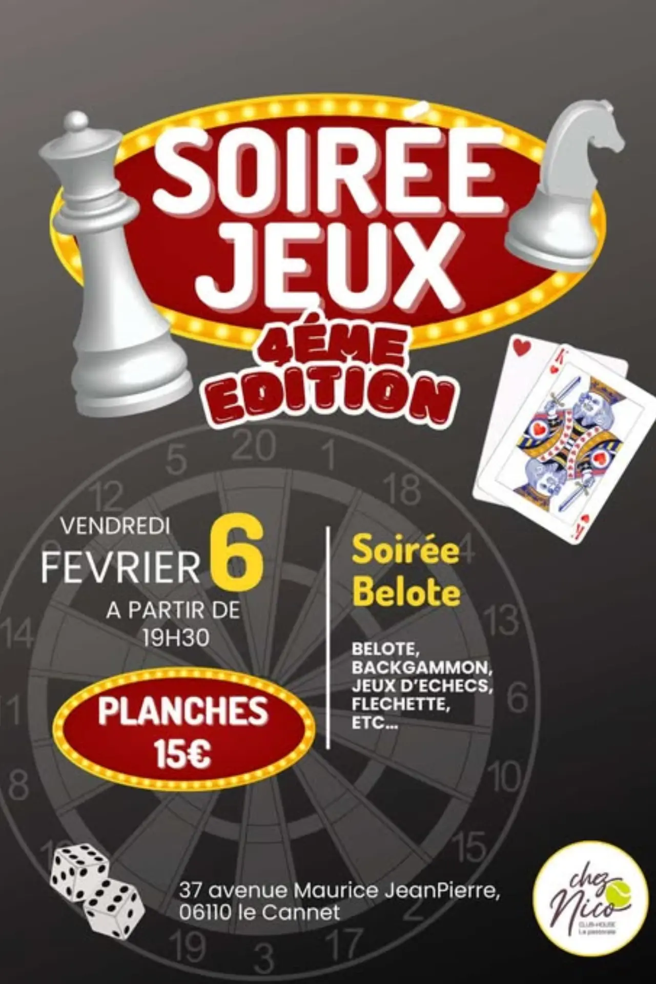 Soirée jeux, 4éme édition_Le Cannet