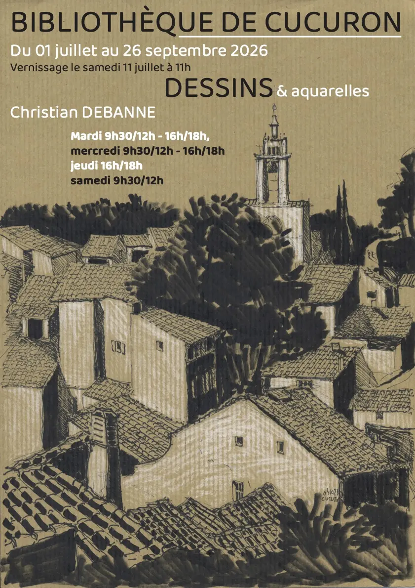 Exposition Dessins & aquarelles par Christian Debanne