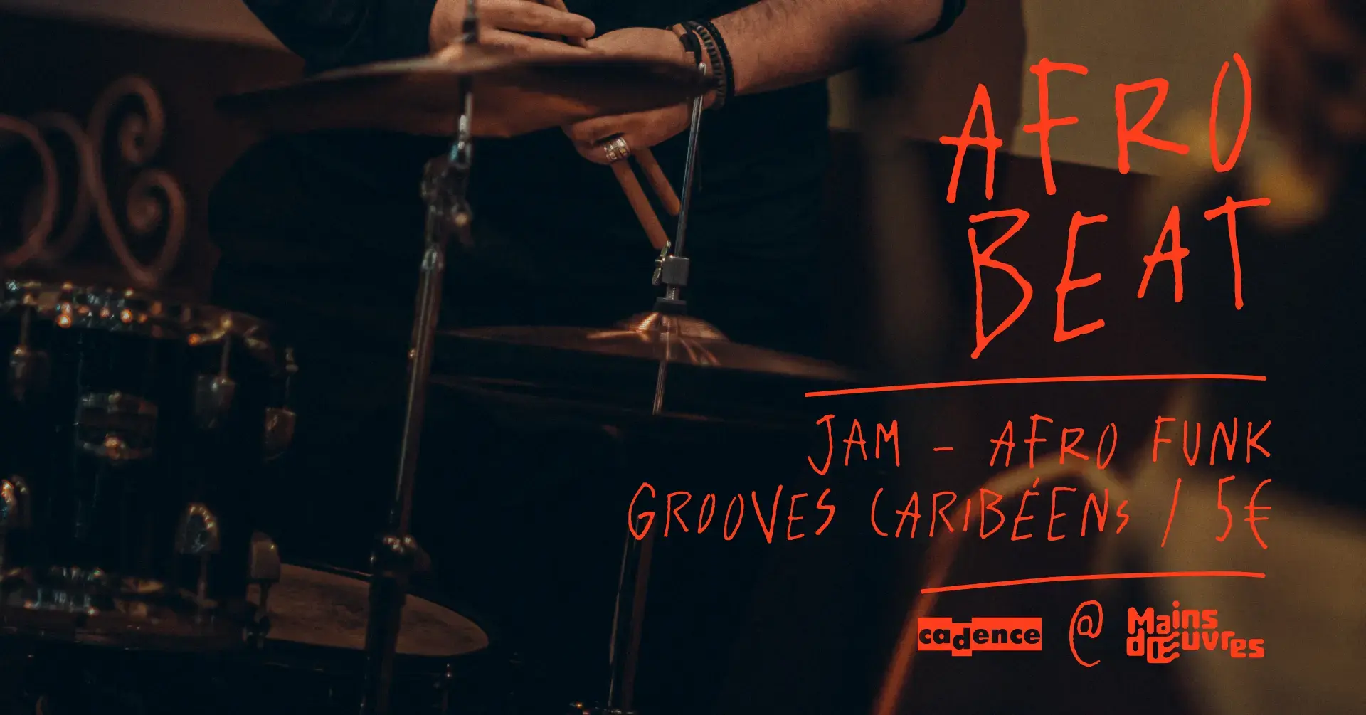 Jam Afro, Funk, Grooves Caribéens  - Afro Beat_Saint-Ouen