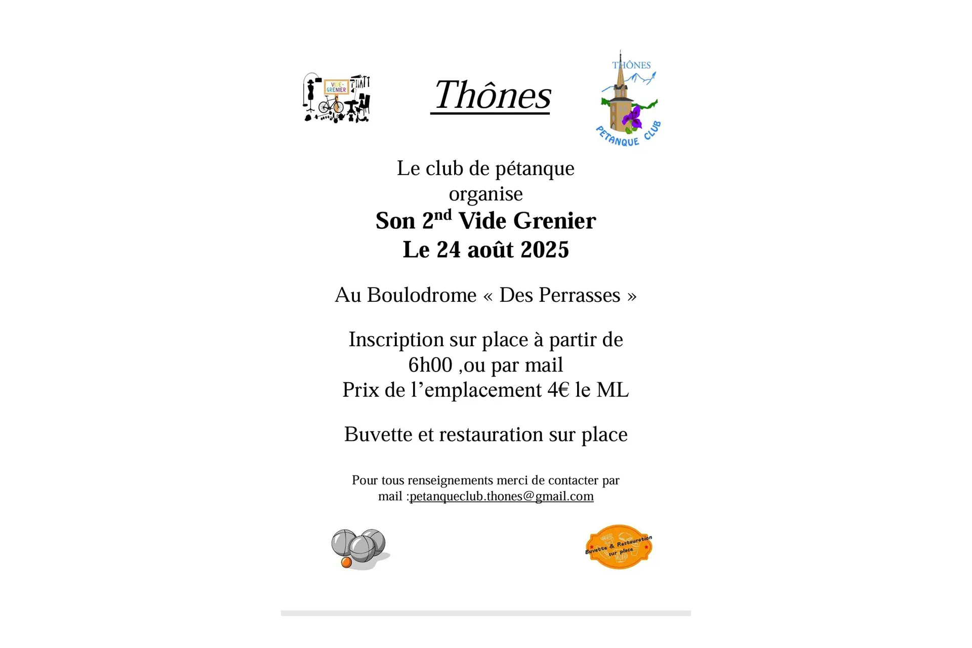 Vide-greniers du Pétanque Club_Thônes