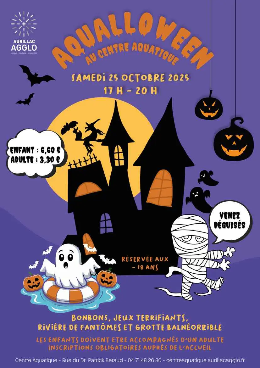 Aqualloween, une soirée terrifiante au Centre Aquatique_Aurillac