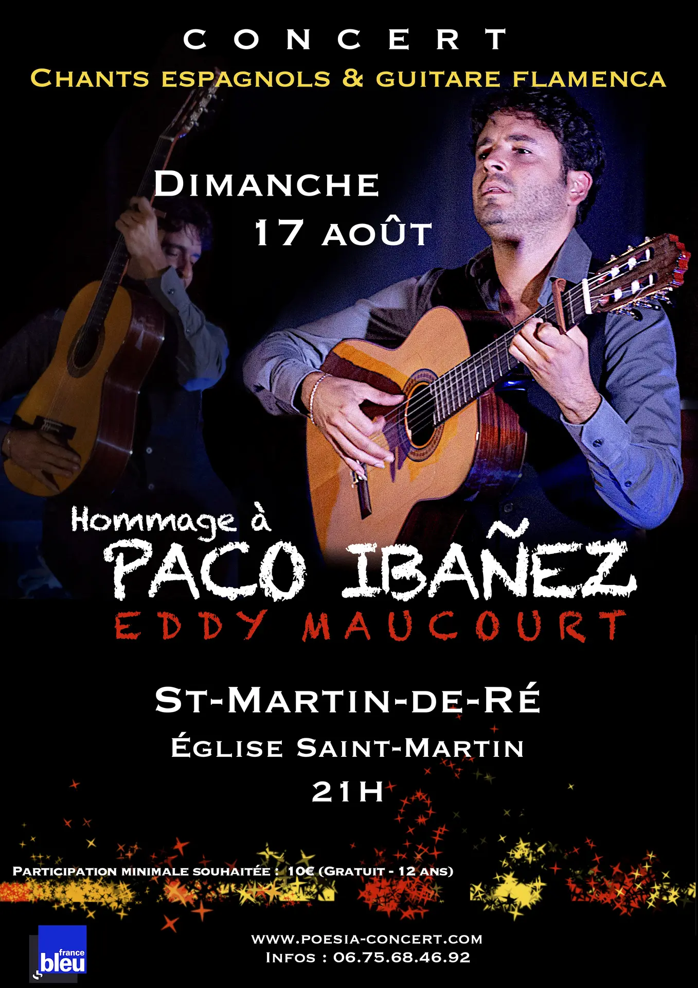 Eddy Maucourt chante Paco Ibañez (chants espagnoles et guitare flamenca)_Saint-Martin-de-Ré