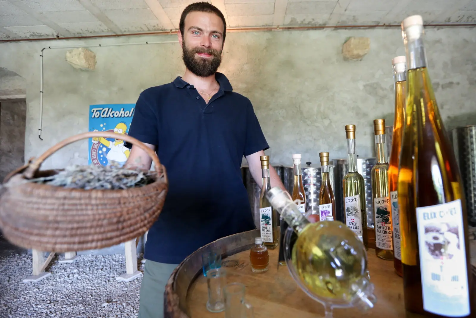 François Buttin, cueilleur et liquoriste