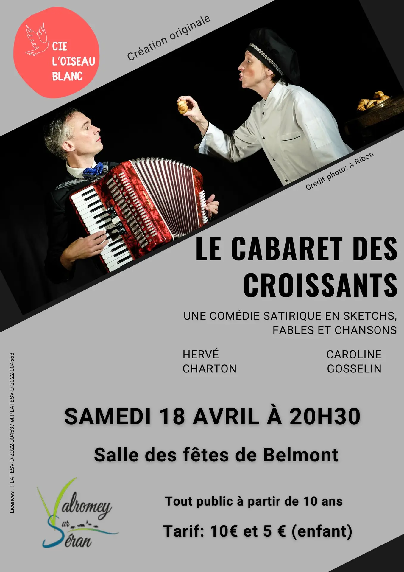 Comédie satirique Le cabaret des croissants- Valromey sur Séran