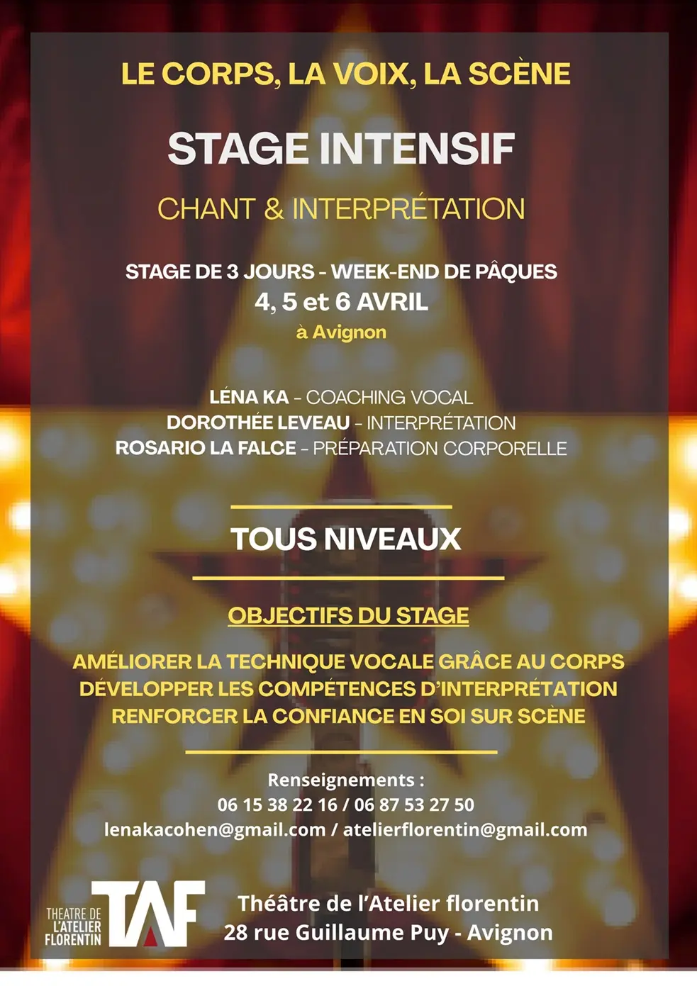 Stage intensif Chant & Interprétation_Avignon