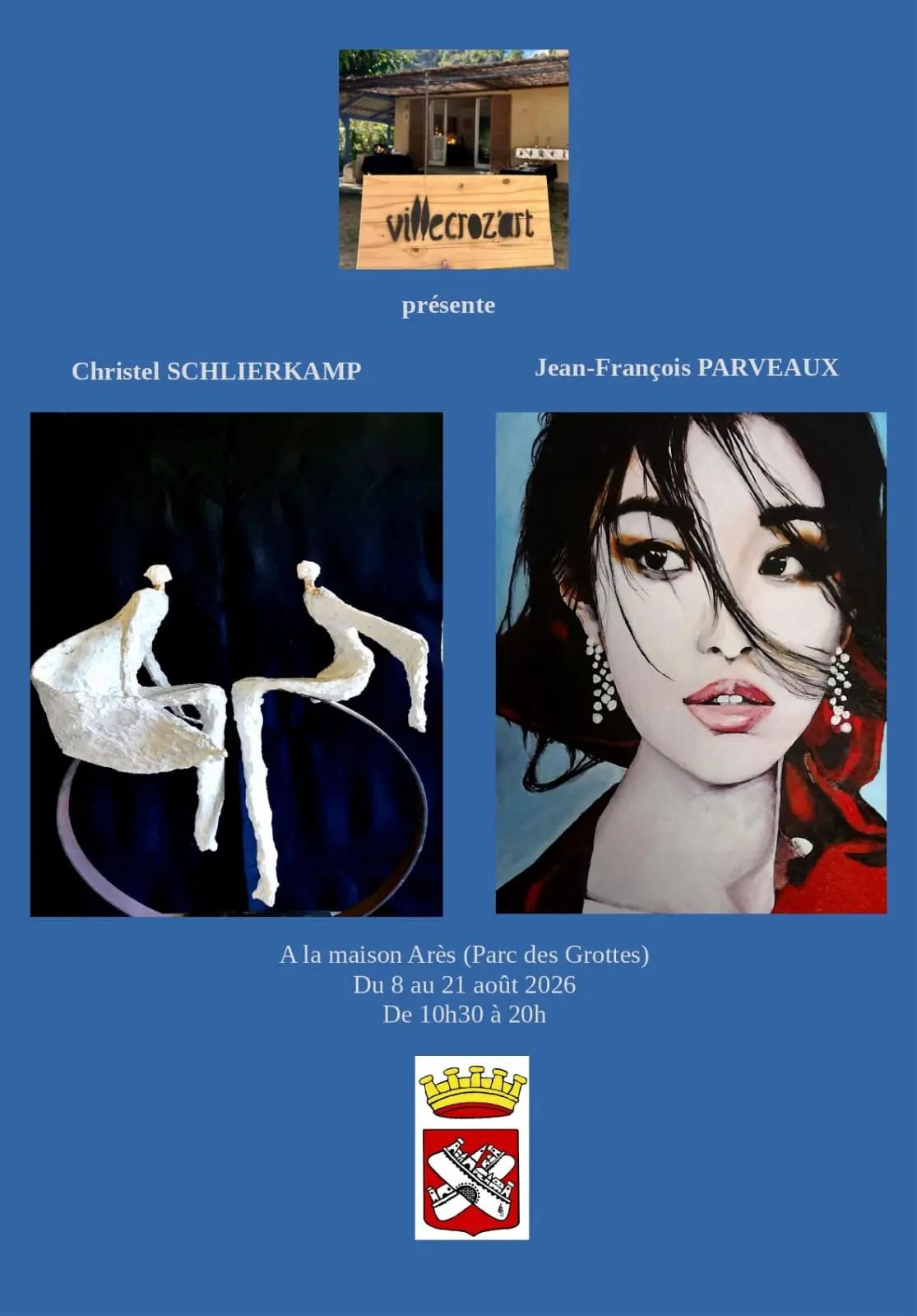 Poster of the Villecroz'Art exhibition