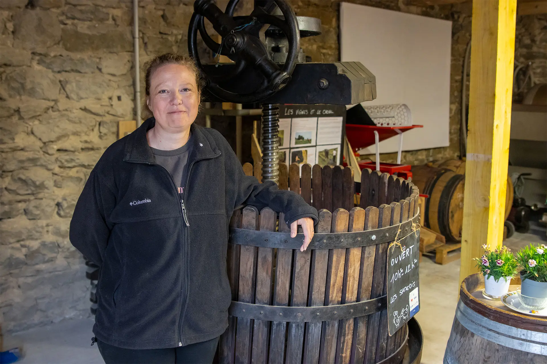 La viticultrice vous accueille pour l'Ain de ferme en ferme