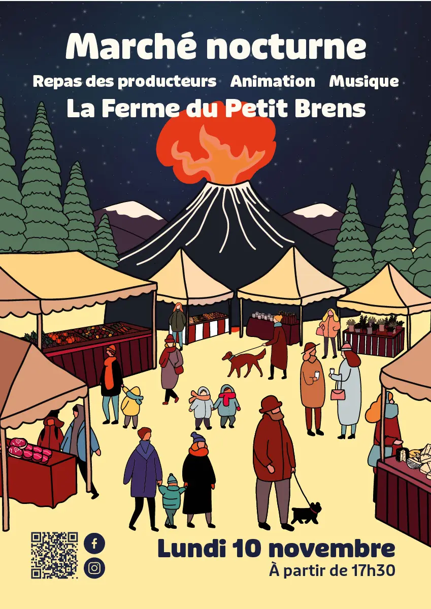 Marché nocturne festif de producteurs à la Ferme du Petit Brens_Brens