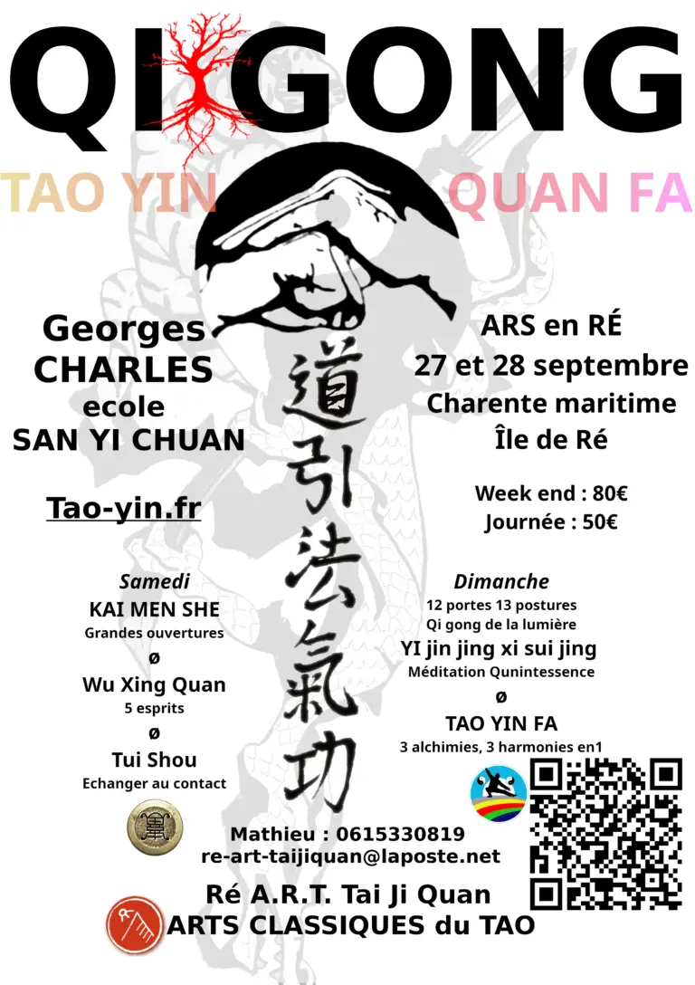 Affiche - Stage de Qi Gong avec Georges Charles