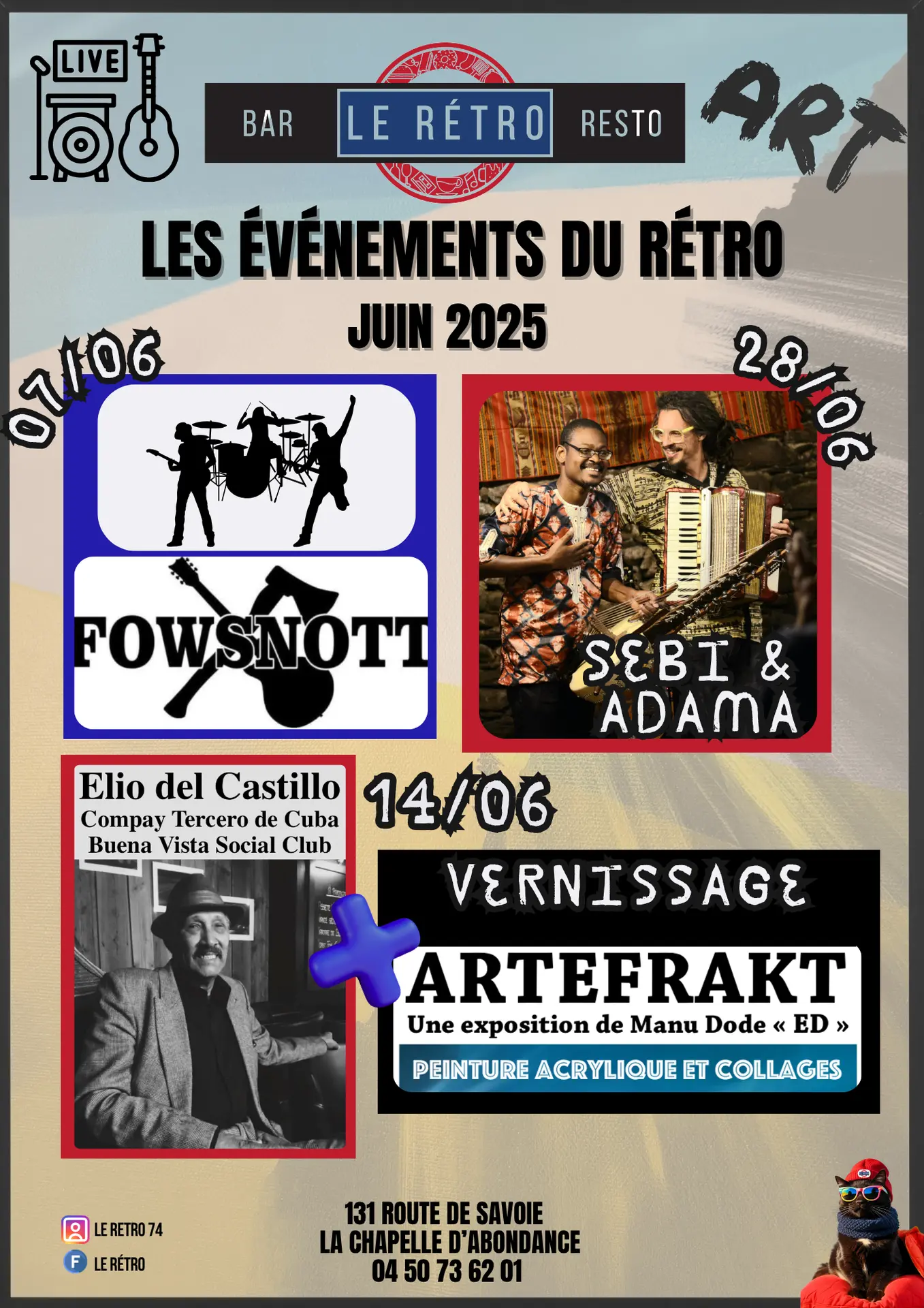 Les événements du Rétro - Juin 2025