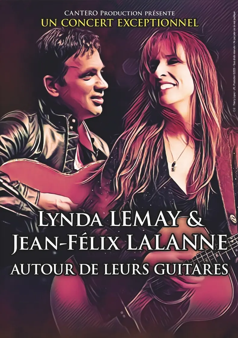 Lynda Lemay et Jean-Félix Lalanne autour de leurs guitares_Avignon