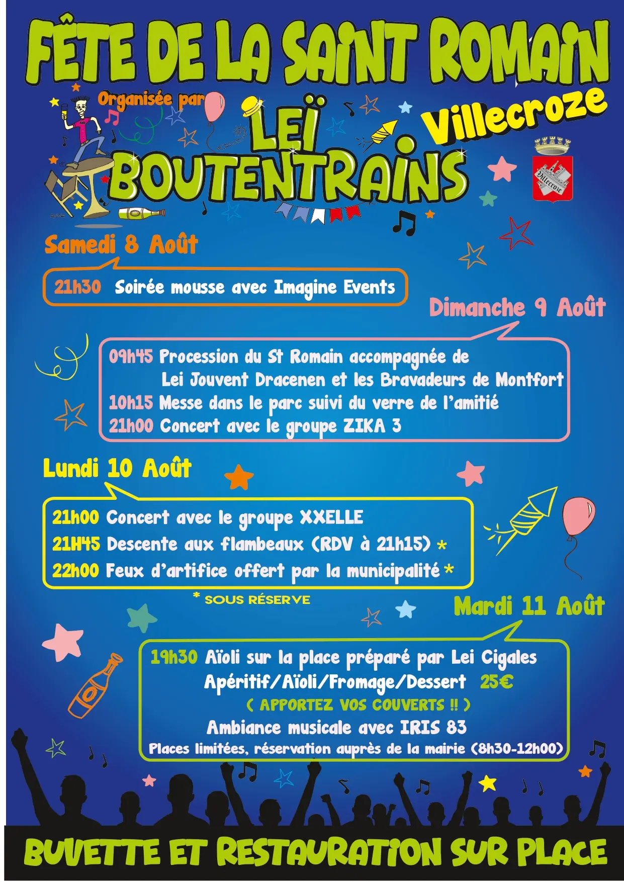 Fête votive de la Saint-Romain_Villecroze