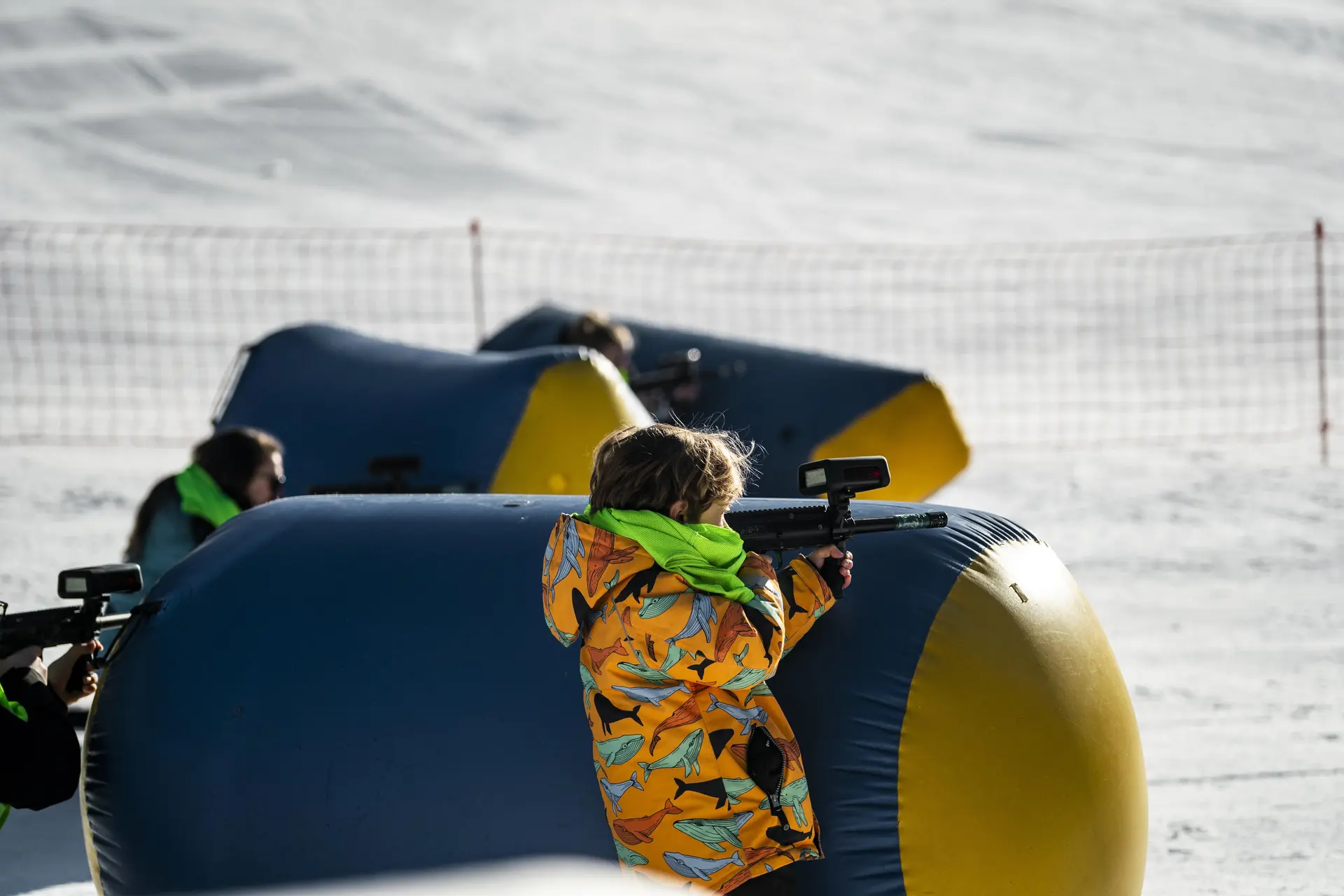 Laser game sur neige