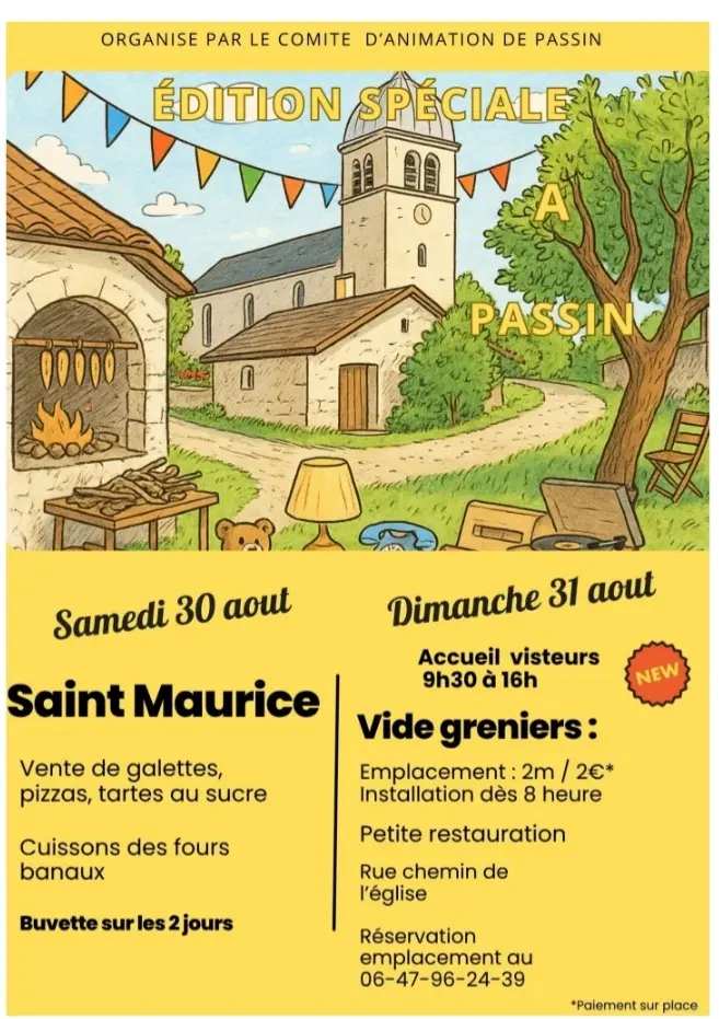 Fête du four et vide grenier à Passin
