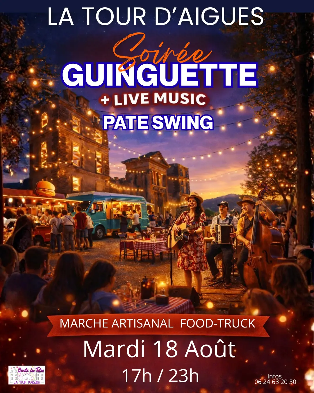 Marché artisanal Nocturne : Les Guinguettes du mardi soir à La Tour d'Aigues_La Tour-d'Aigues