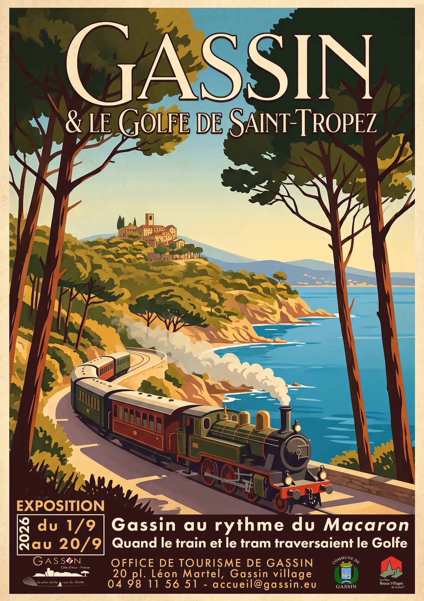 Gassin au rythme du 'Macaron' : Quand le train et le tram traversaient le Golfe_Gassin