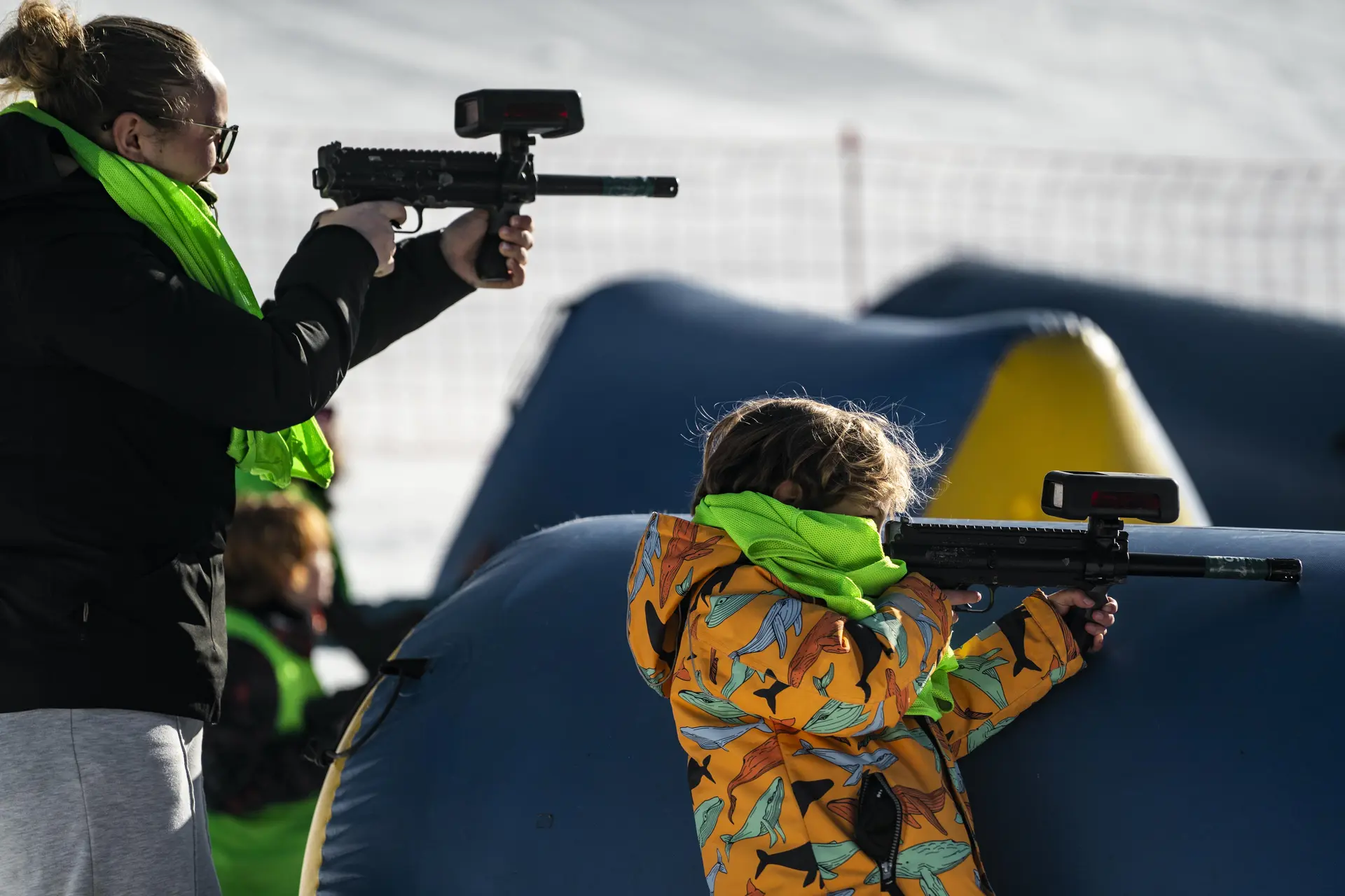 Laser game sur neige
