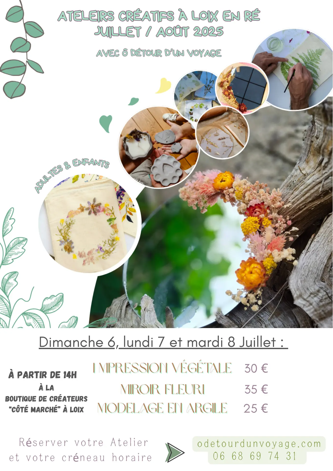 Atelier créatif - O détour d'un voyage_Loix