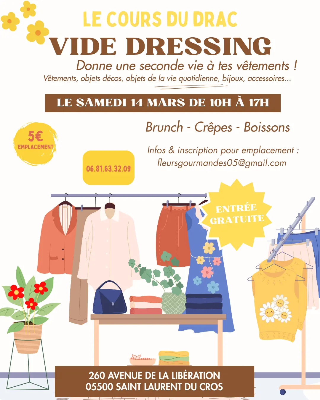 Vide-dressing et brunch