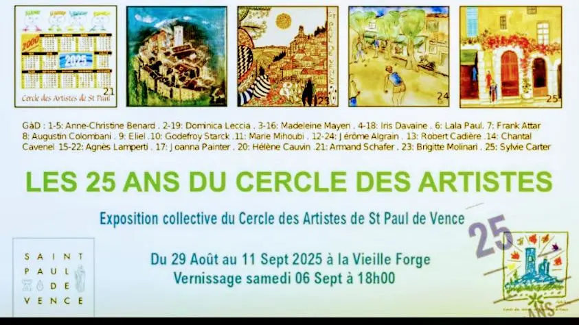 Les 25 ans du Cercle des Artistes de Saint Paul_Saint-Paul-de-Vence