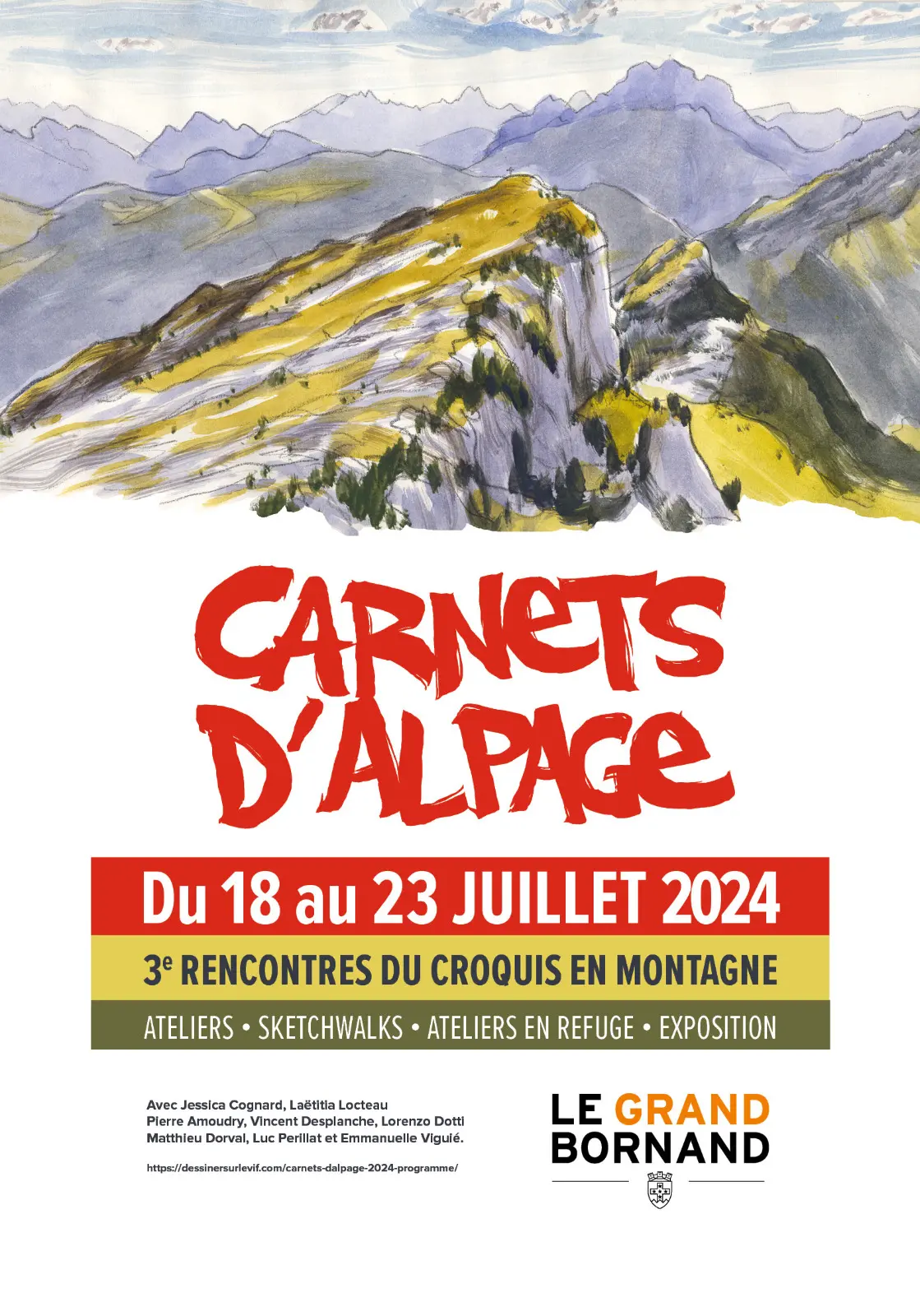 Affiche Carnets d'alpage 2024