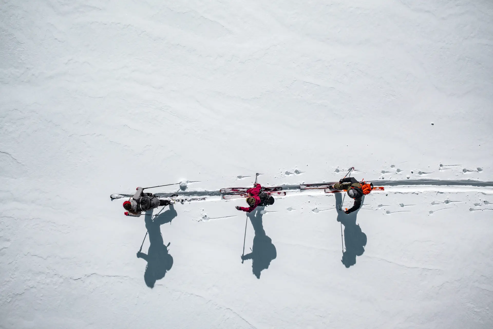 Skieurs de randonnée