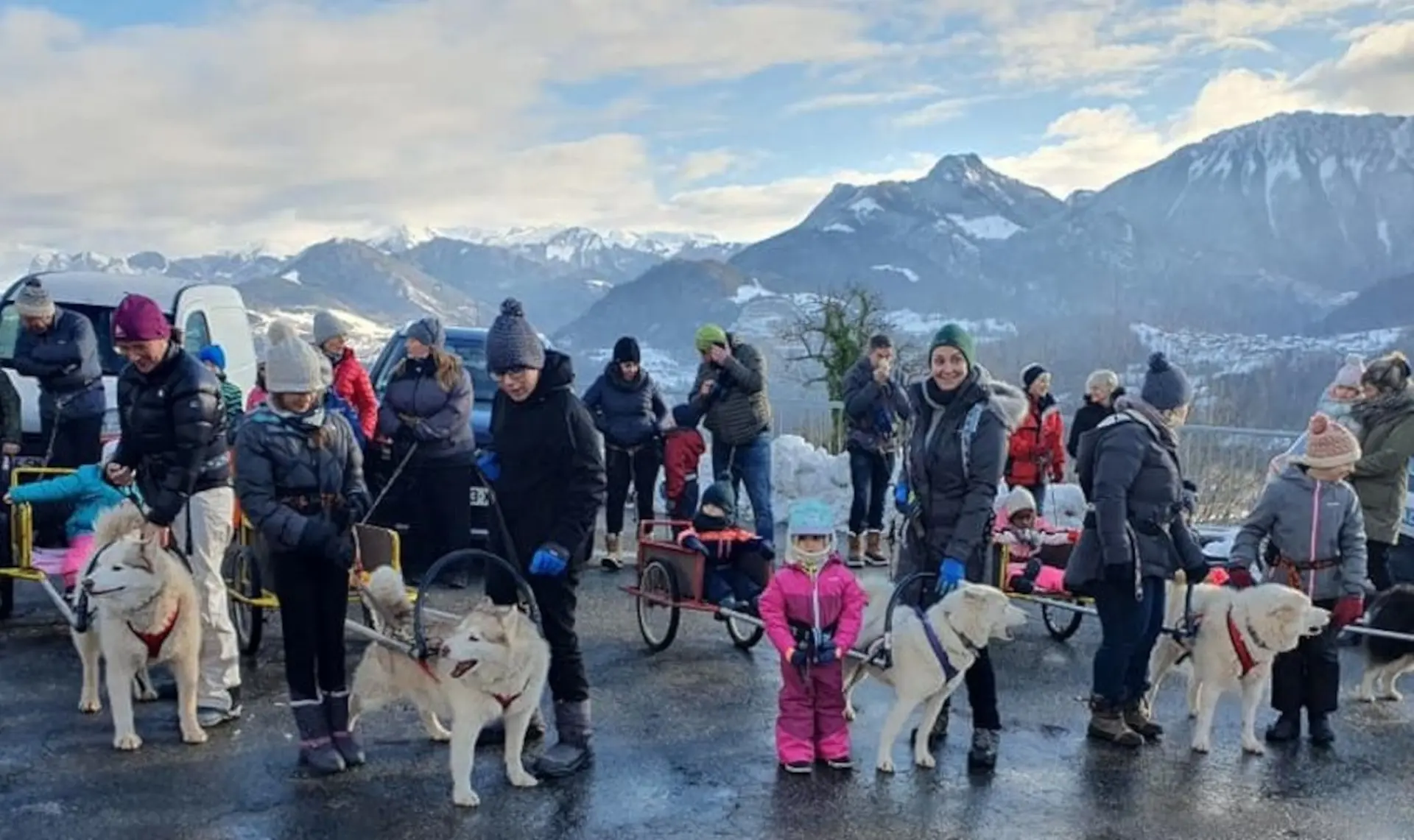 Chiens de traîneaux, Père Noël et Papillotes_Vailly
