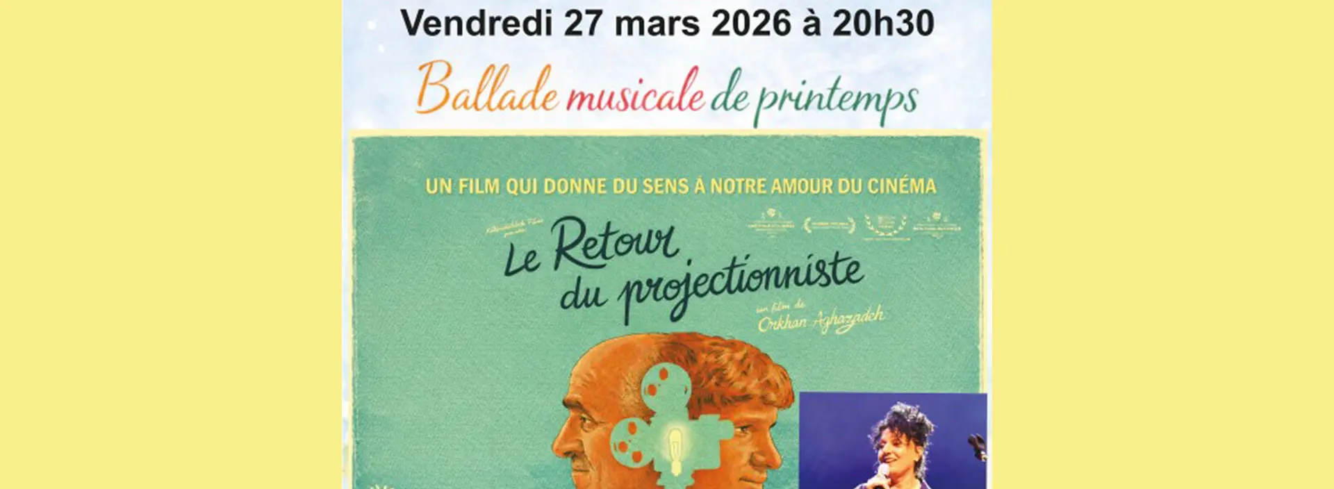 Affiche ballade musicale de printemps