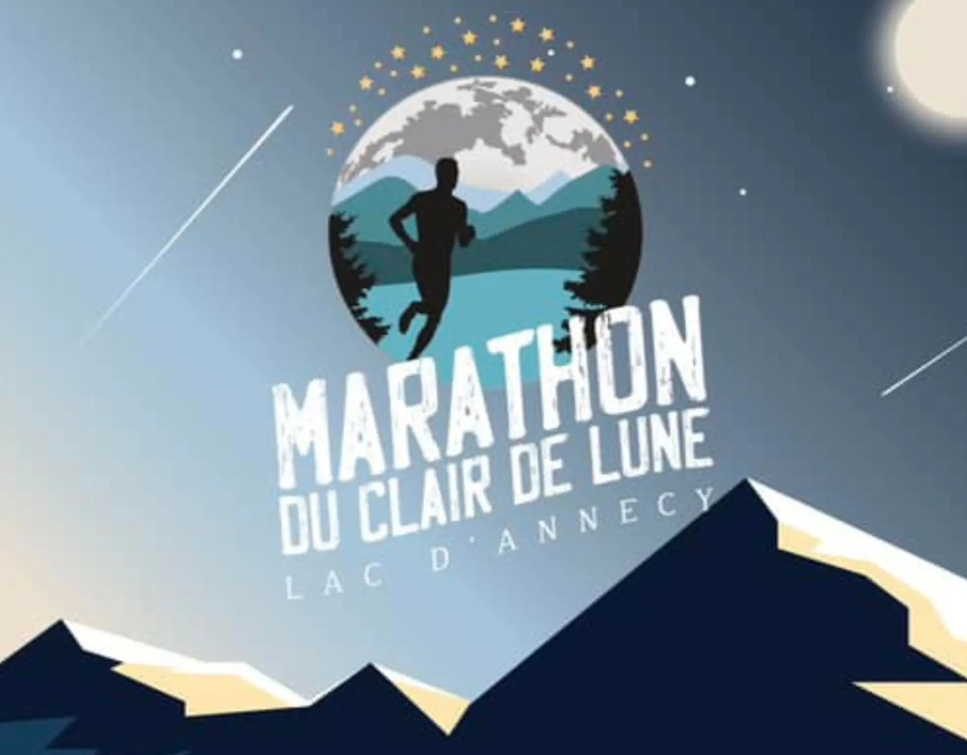 illustration du logo du marathon clair de lune
