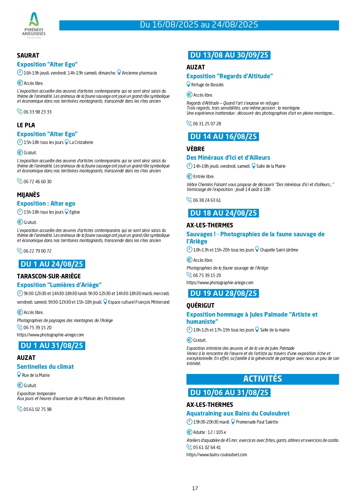 Page 17 du 16 au 24 aout 2025