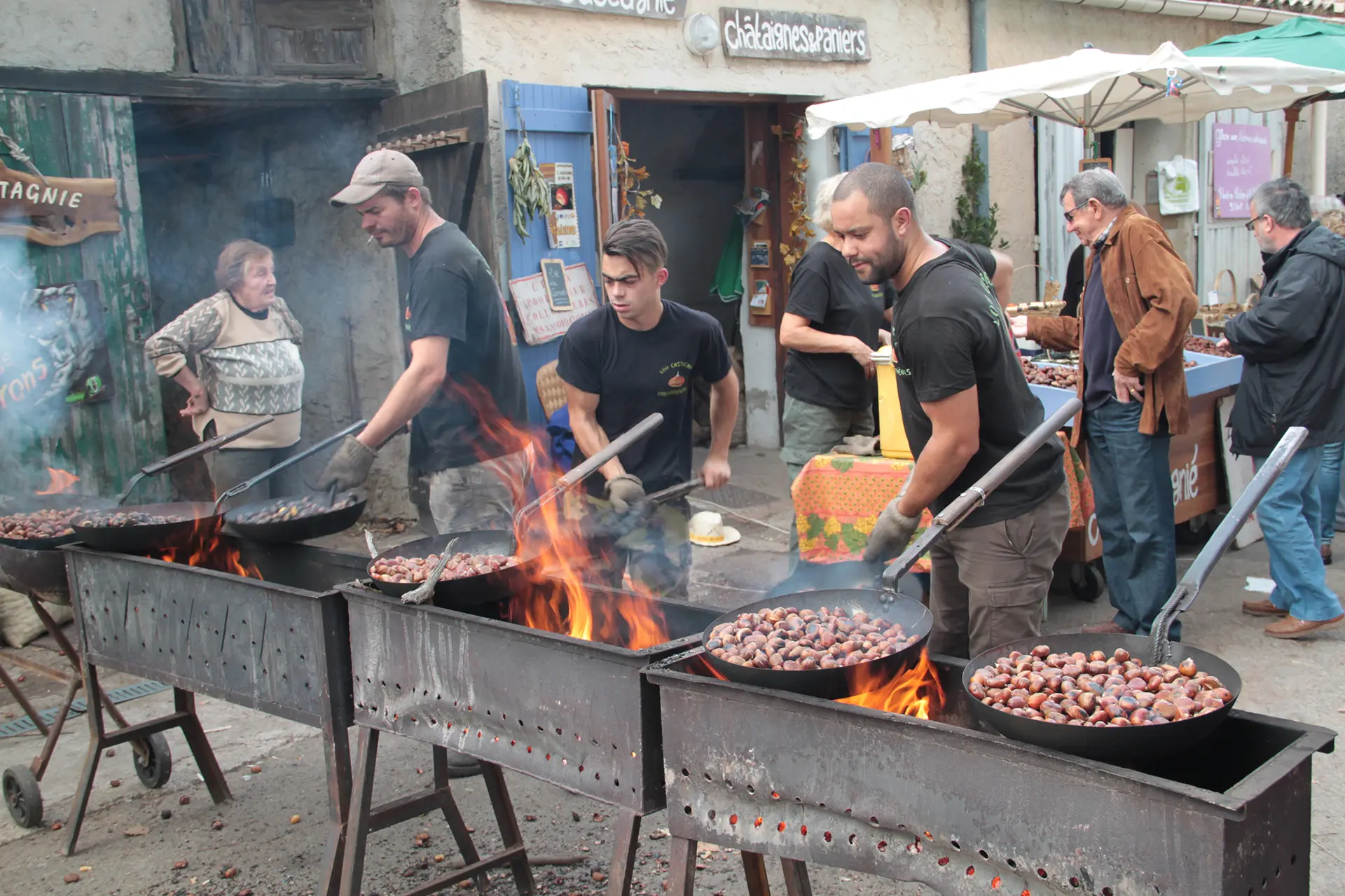 Grilleurs de châtaignes