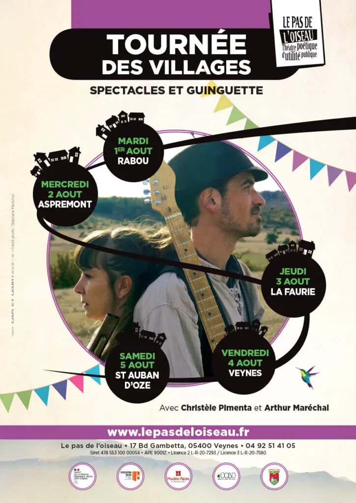 Affiche Tournée des villages 2023