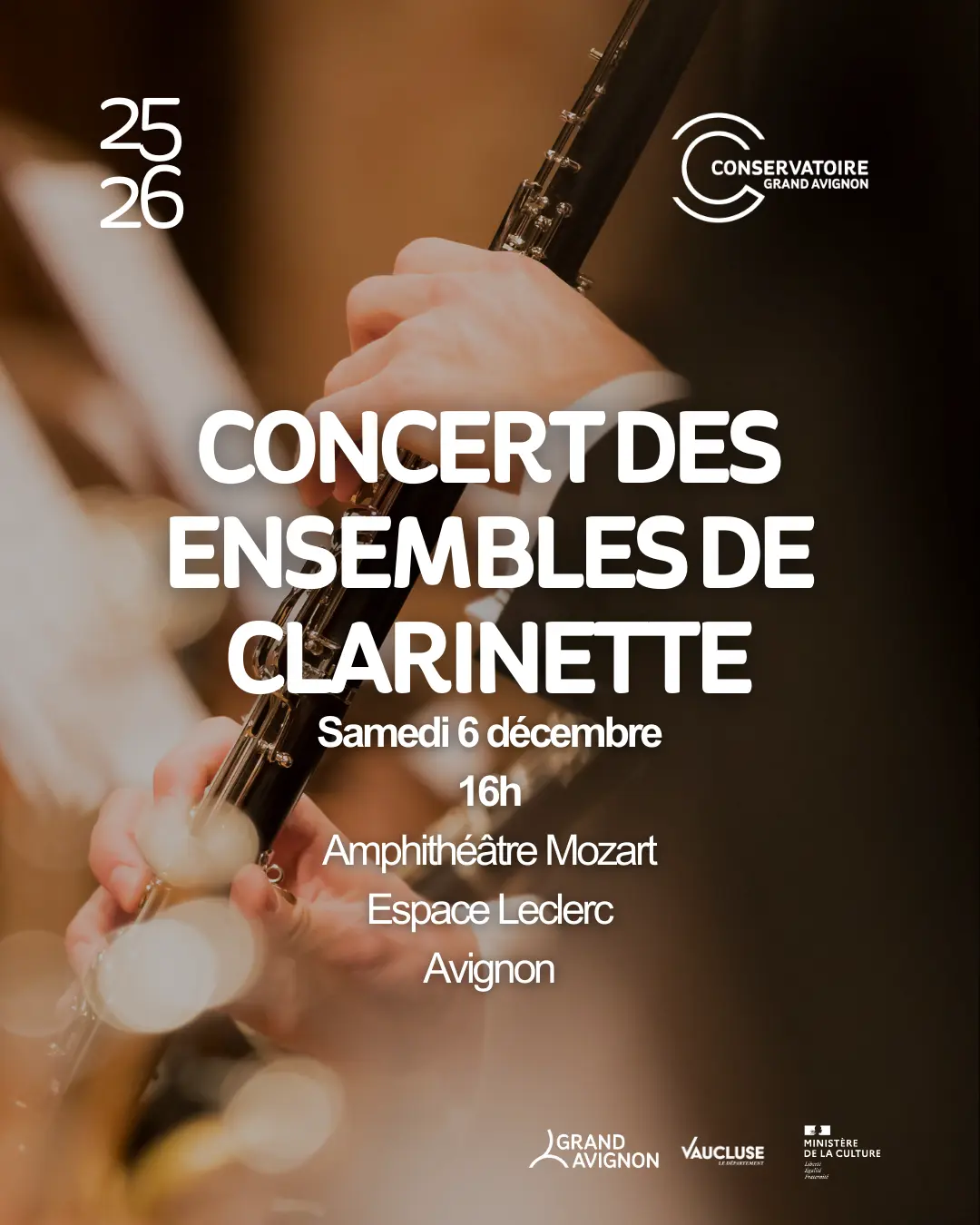Concert des ensembles de clarinettes_Avignon