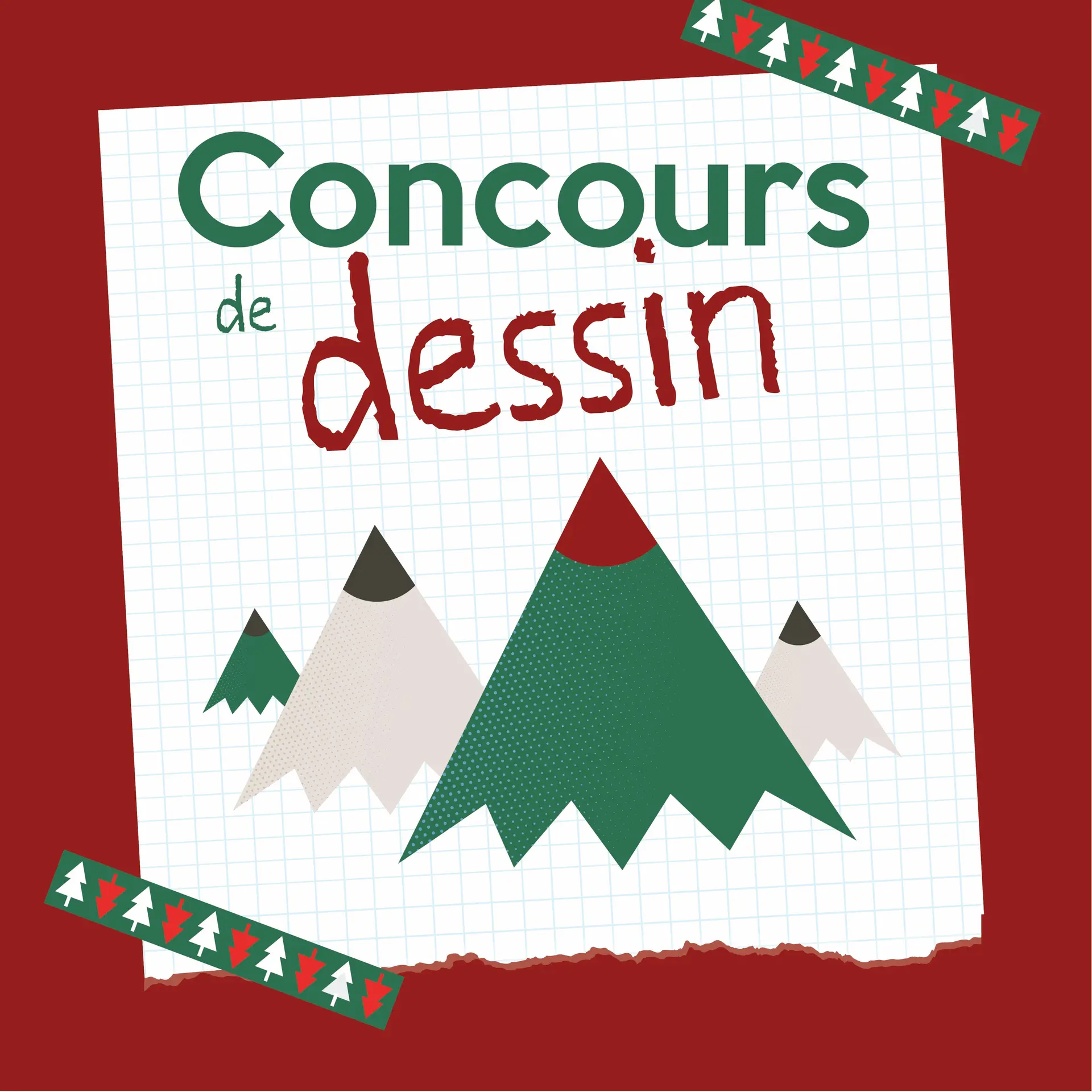Concours de dessins  Vacances de Noël