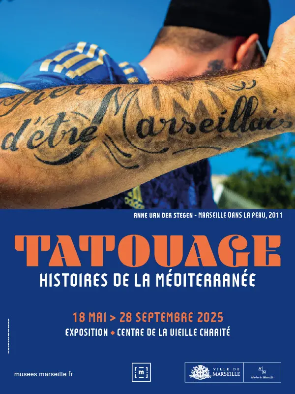 Anne Van Der Stegen - Marseille dans la peau, 2011 - Tatouage - Histoires de la Méditerranée - Centre de la Vieille Charité