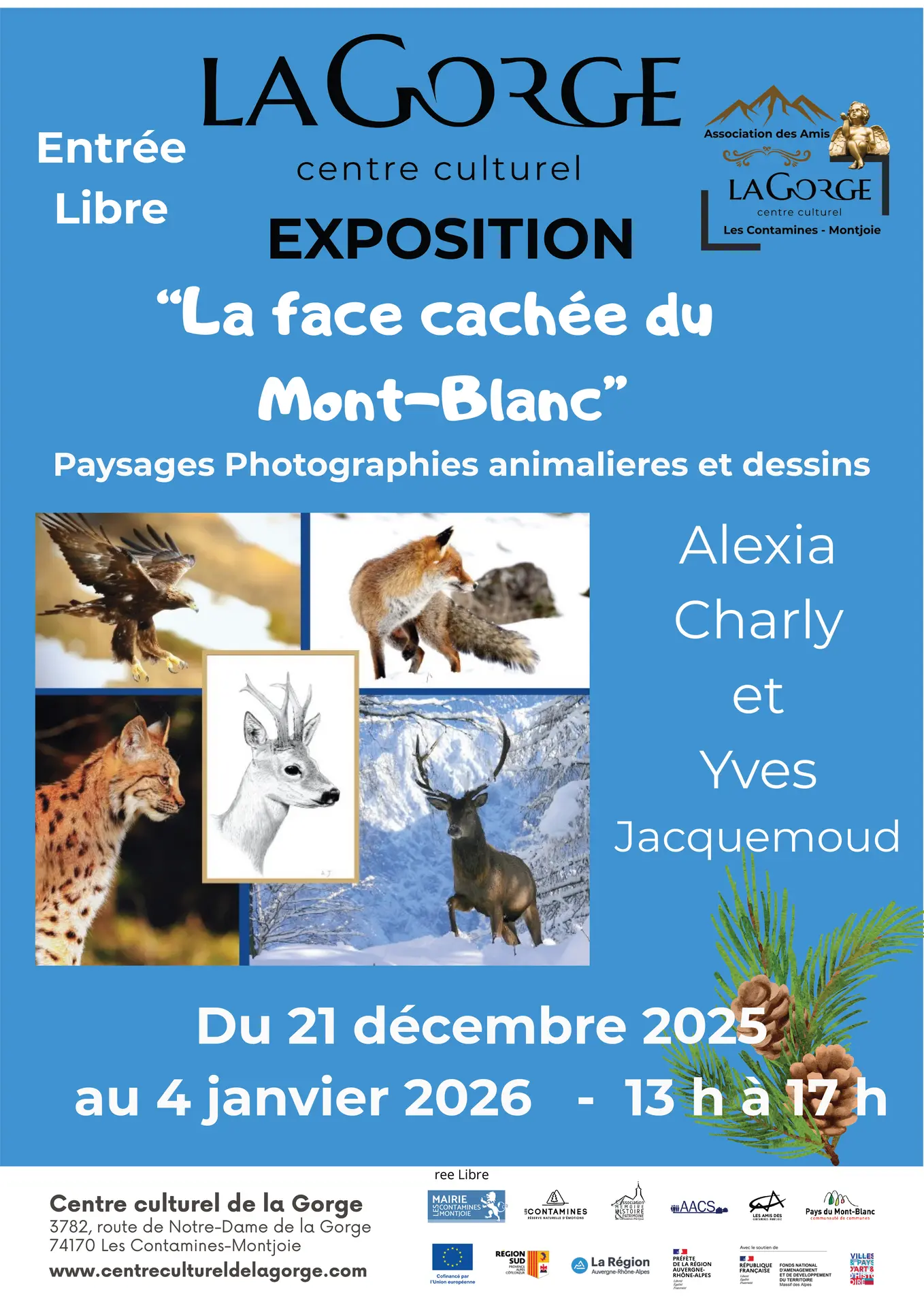 Exposition La Face cachée du Mont-Blanc au Centre Culturel de la Gorge_Les Contamines-Montjoie