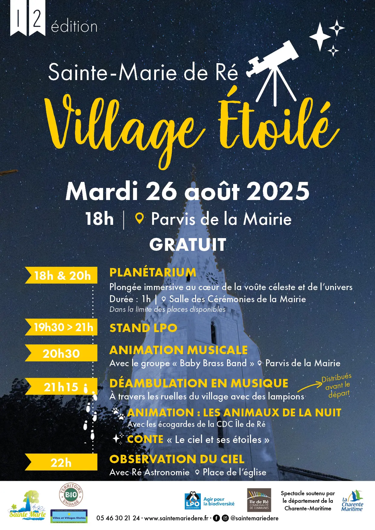 Soirée Village Étoilé - Animations-_Sainte-Marie-de-Ré