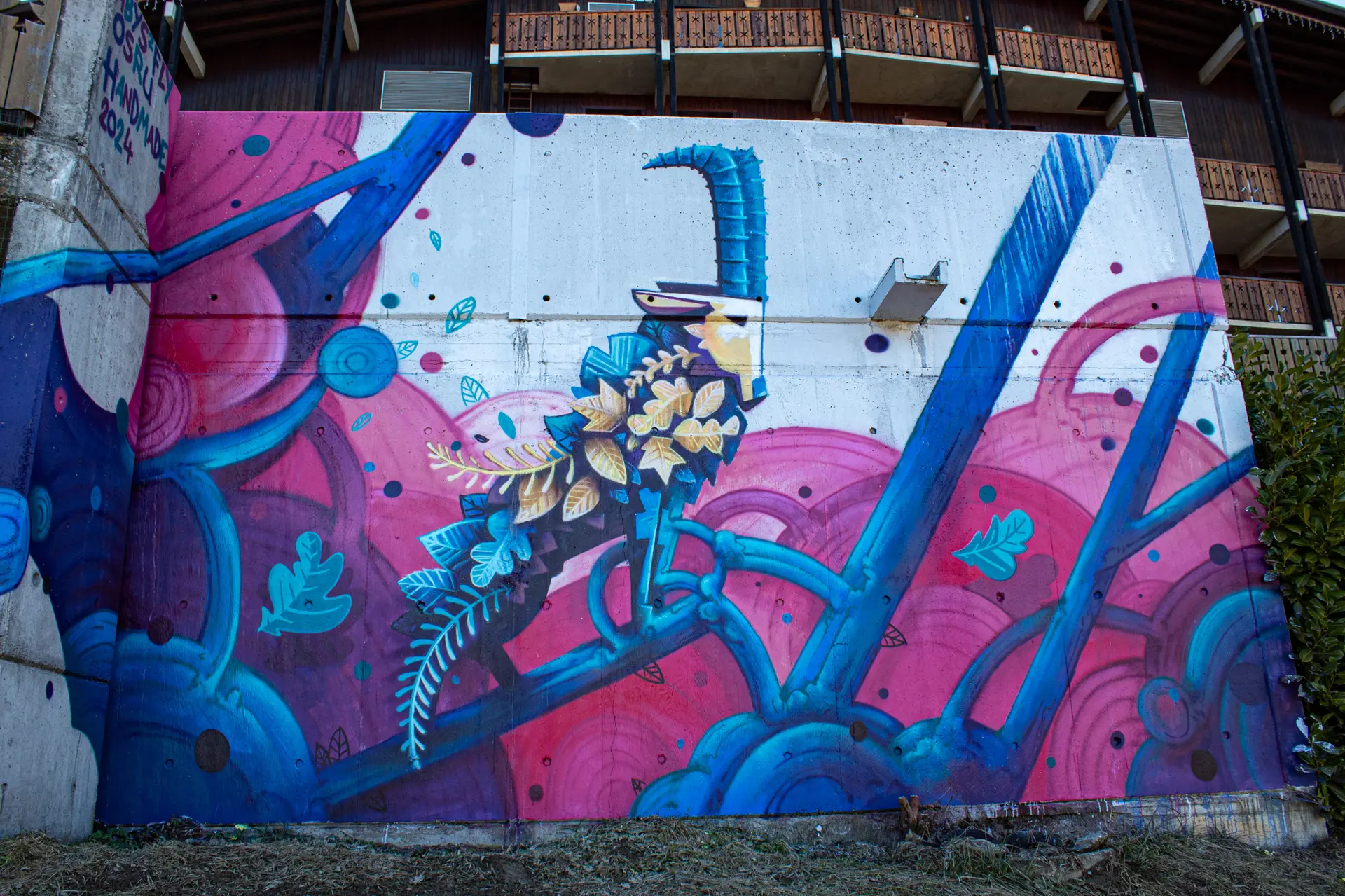 Fresque de Osru et Abys2fly à St Nicolas la Chapelle