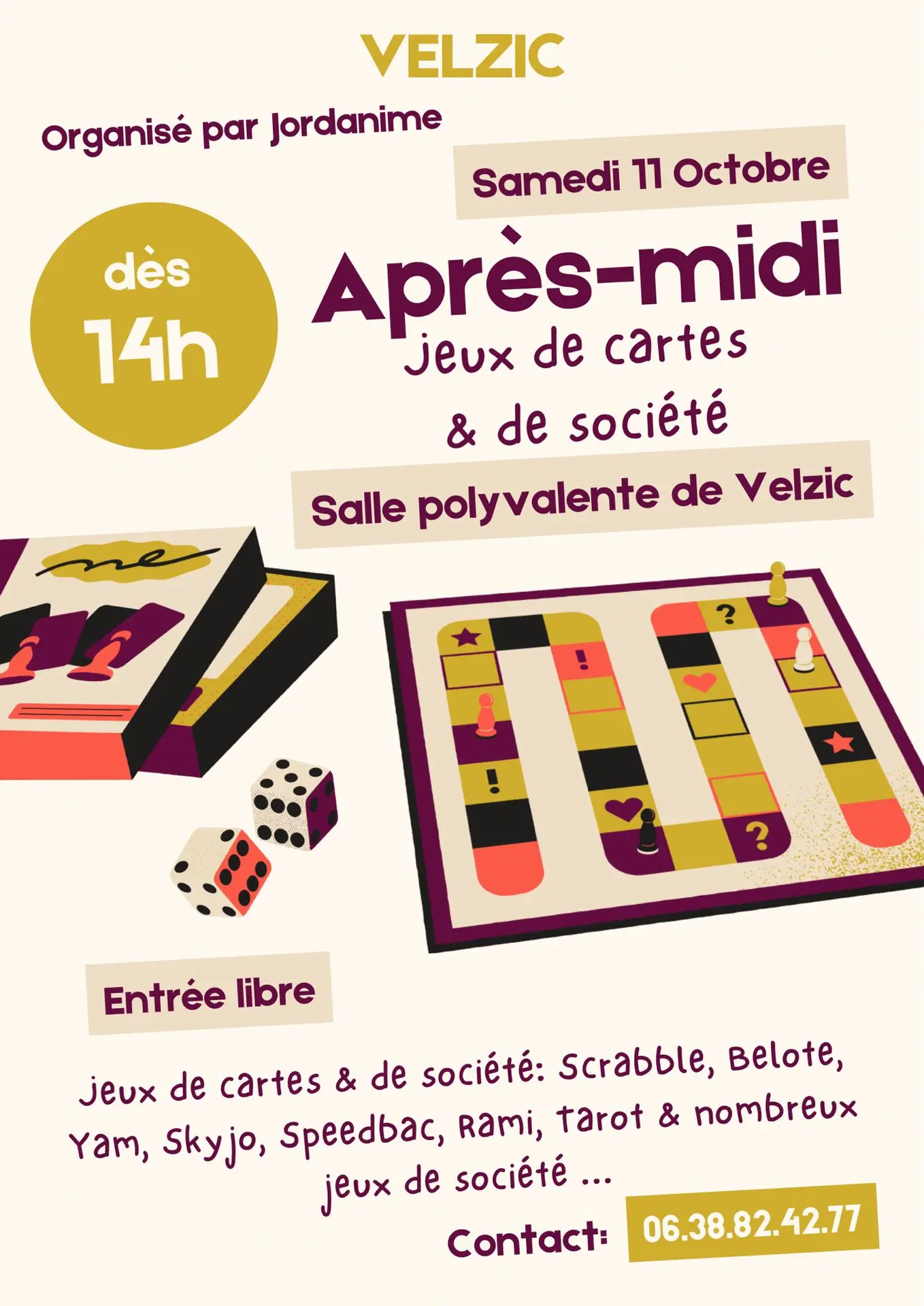 Après midi jeux de cartes et de société