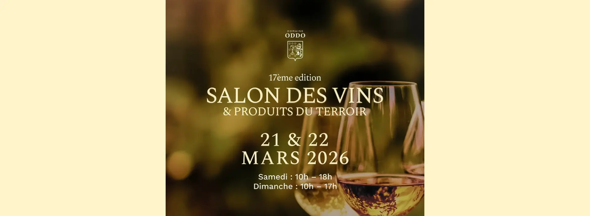 Affiche du salon des vins et des produits du terroir qui a lieu à eyguières