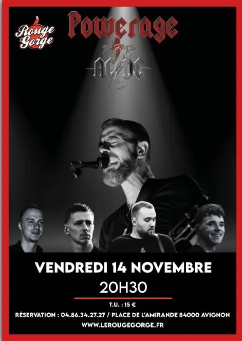 Powerage en concert / Tribute ACDC_Avignon