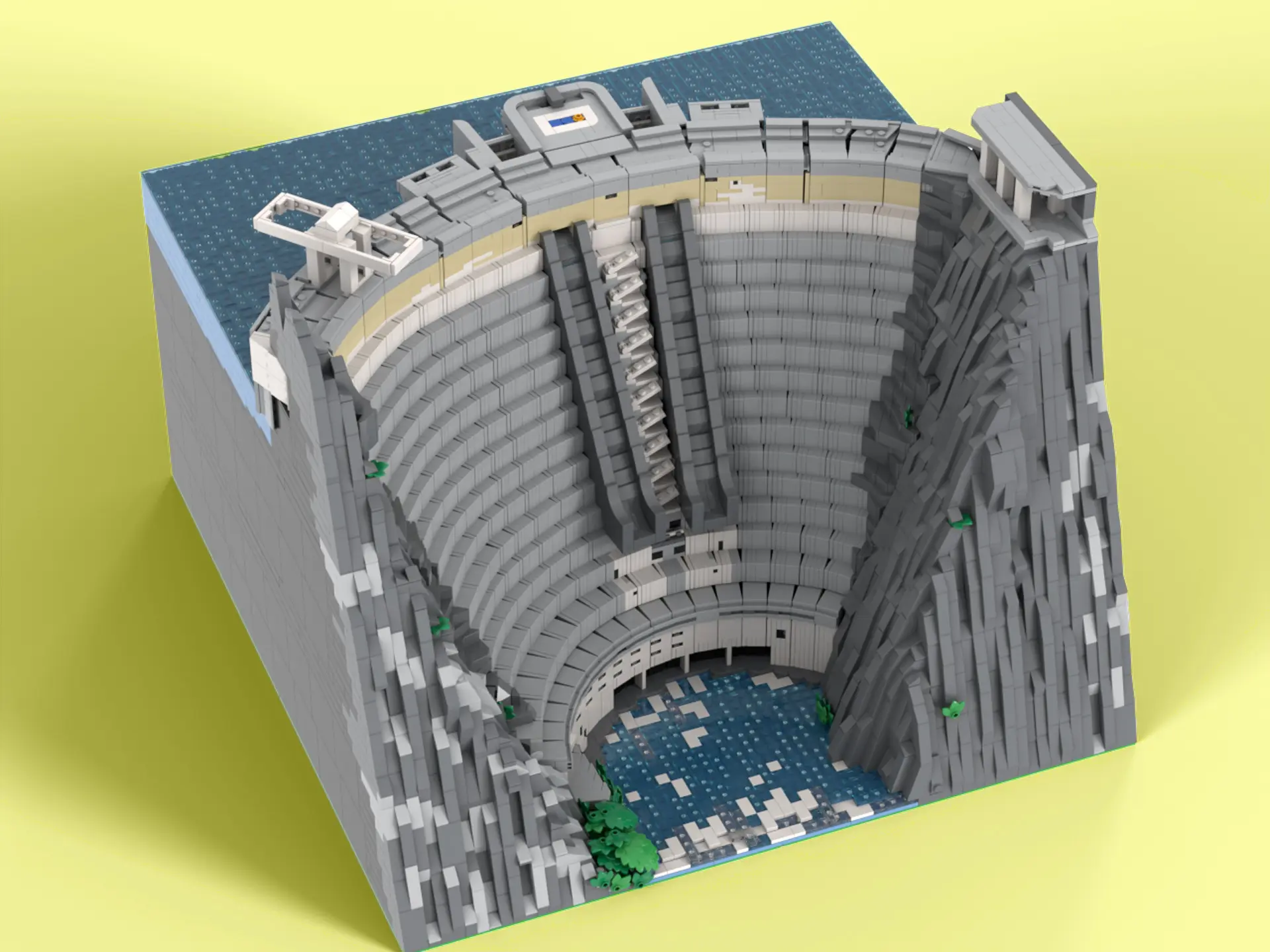 Barrage de Monteynard en Lego